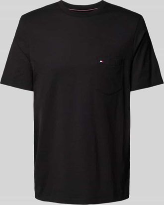 Tommy Hilfiger Regular Fit T-Shirt aus reiner Baumwolle in Black, Größe XXL