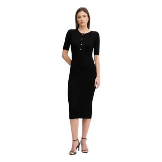 DKNY Dkny, Dames, Jurken, Zwart, Maat: L