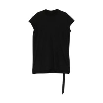 Rick Owens S Jumbo mouwloos T-shirt - Heren - Tops - Zwart - Maat: S Katoen