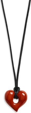 Missoma Molten Red Jasper Heart Cord Pendant Necklace at Nordstrom