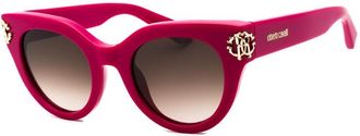Roberto Cavalli SRC065M Cat-Eye Frame Sunglasses - Fuchsia