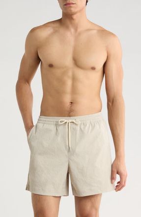 Nordstrom 5-Inch Volley Swim Shorts in Beige Birch at Nordstrom, Size Xx-Large