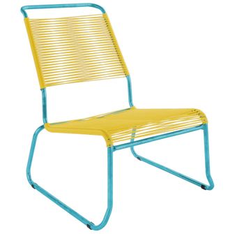 Schubiger M&ouml;bel Spaghetti-Kufen-Lounger-Hochlehner S&auml;ntis