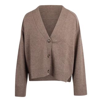Loulou Studio Cardigans, female, Beige, M, Kaia Ribbed Cardigan