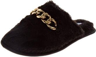 Badgley Mischka Womens Chain Link Slippers in Black at Nordstrom, Size 10