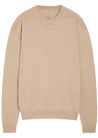Rick Owens Cashmere and Wool-blend Jumper - Nude - XL