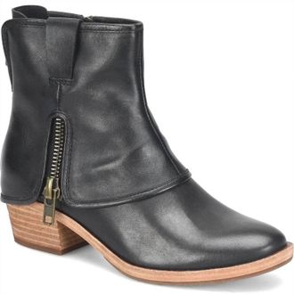 Kork-ease Womens Kalista Leather Ankle Boot In Black