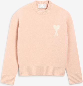Ami Rundhalspullover aus Alpaka- und Lammwolle ami de coeur