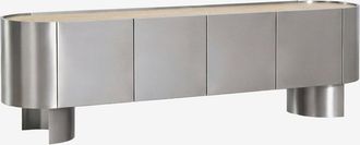 Sklum Mueble Tv En Acero Inoxidable Luena Sklum &x2194&xfe0e 180 Cm