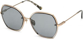 Nina Ricci Womens SNR304 59 598FEX Sunglasses - Brown - One Size