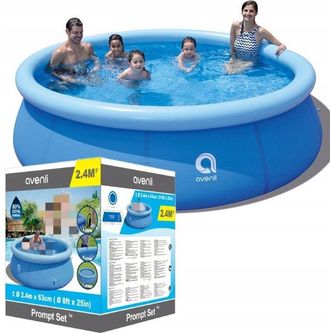 OEM Piscina De Jard&iacute;n 240 X 63 Cm Redonda Extensible 3 Capas Xl