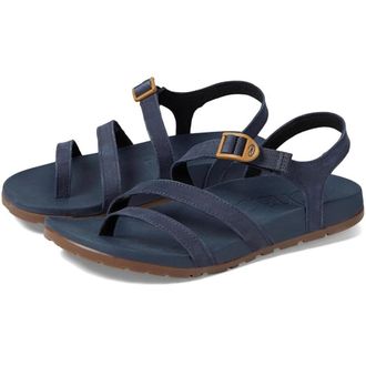 Chaco Womens Chaco Lowdown JCH109676Z Sandals Navy Leather Strappy HAWK1248