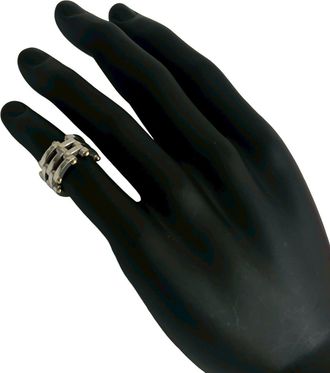 Tiffany & Co. Gold Silver Gold (18K) Silver 925 Band Ring (Pre-Owned)