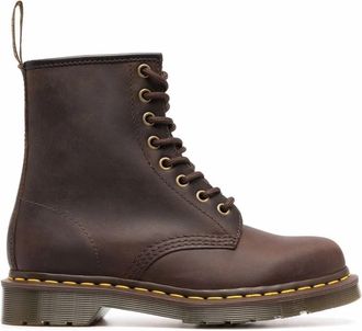 Dr. Martens Klassieke Leren Laarzen - Heren - Veterlaarzen - Bruin - 40 EU - Schoenen