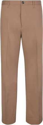 Nine In The Morning Taupe Slim Fit Pak Broek - Heren - Nette broeken - Beige - M - Katoen - Broeken