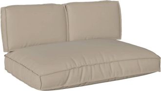 vidaXL Juego De Cojines De Paleta 3 Pcs Taup&eacute; 120 X 80 X 12 Cm Vidaxl