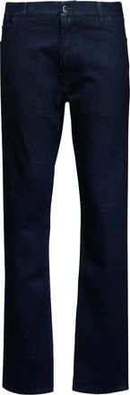 Isaia Jeans con applicazione - Blu