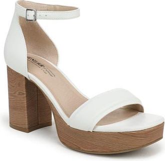 Life Stride Ashland Ankle Strap Platform Sandal in White at Nordstrom, Size 8.5