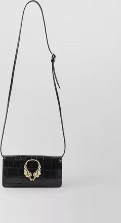 Roberto Cavalli leather mini shoulder bag