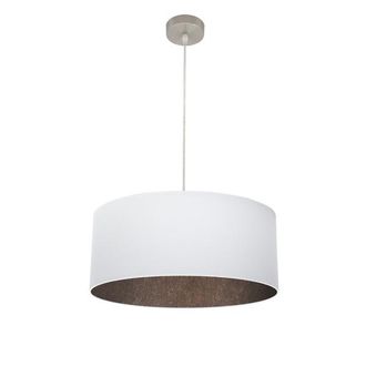 Fabrilamp Fabrilamp - Colgante Tatiana 1xe27 Niquel/blanco-oxido Regx50x50 Cm