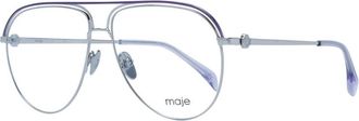 Maje Glasses, female, Purple, Size: ONE SIZE Purple Aviator Style Optical Frames