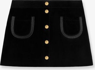 Celine Minigonna in suede - CELINE - gender_Woman