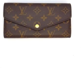 Louis Vuitton Monogram Black Monogram Long Wallet (Bi-Fold) (Pre-Owned)