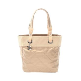 Chanel Pre-owned Tote Bags, female, Beige, Size: ONE SIZE Pre-owned Vintage Canvas Tote Bag