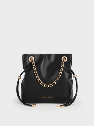 Charles & Keith Arya Braided-Chain Crossbody Bag