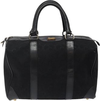 Celine Macadam Black Canvas Handbag (Pre-Owned)