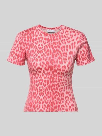 Oh April Slim Fit T-Shirt im Allover-Look Modell Joy in Pink Melange, Gr&ouml;&szlig;e XS