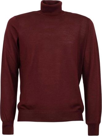 Gran Sasso Truien - Heren - Coltruien - Rood - 2XL - Wol - Truien & Vesten