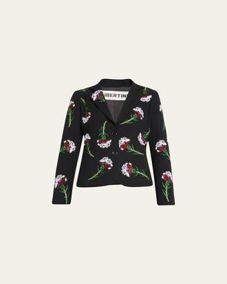Libertine - Libertine Ottoman Carnation Short Blazer with Crystal Detail