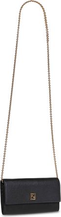 Fendi Continental Wallet on Chain - Black