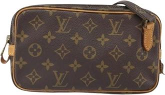 Louis Vuitton Pre-owned Cross Body Bags, female, Brown, Size: ONE SIZE Pre-owned Vintage Canvas Cross Body Bag