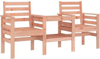 vidaXL Banco de jardín con mesa 2 plazas madera maciza abeto Douglas vidaXL
