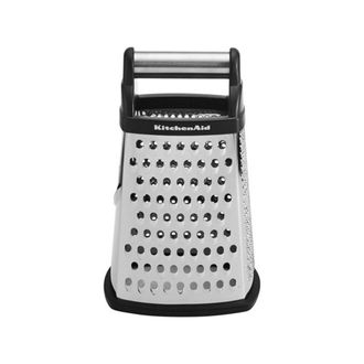 KitchenAid 6009285 6.25 x 5.25 in. Black & Silver Stainless Steel Box Grater