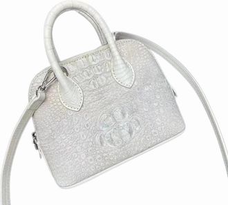 Generic tote handbag for women Authentic Crocodile Skin Womens Mini Shell Purse Female Small Handbag Genuine Alligator Leather Lady Cross Shoulder Bag