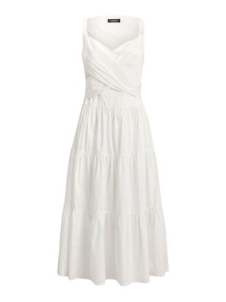 Ralph Lauren White Sweet Heart Neck Maxi Dress