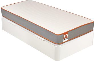 What The Sleep Colch&oacute;n 90x190cm y canap&eacute; juvenil WTS Soul Blanco Montaje incl