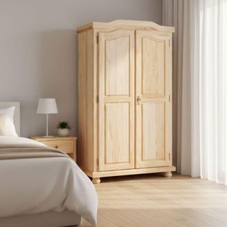 Dmora Armario Multiuso 2 Puertas Dmorikaw, 4 Estantes, 6 Espacios, 2 Puertas, 104x180h Cm Marr&oacute;n Roble