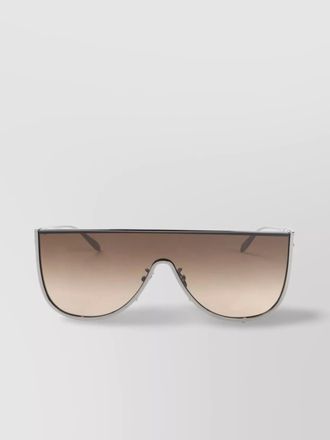 Alaia mask sunglasses metal frame gradient lenses