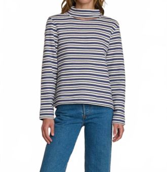 Nation Ltd Delphine Sweatshirt In Tossed Stripe