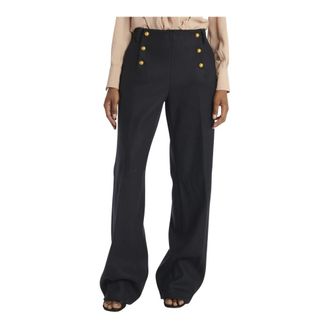 N&deg;21 Wide Trousers - female - N21 - Wide Trousers - Blue - M - Trousers