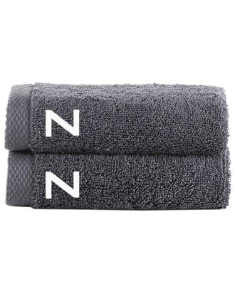 Brooks Brothers Set Of 2 Monogrammed Wash Towels