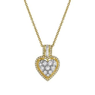 LuvMyJewelry Heart of Grace Diamond Pendant in 10K Yellow Gold at Nordstrom