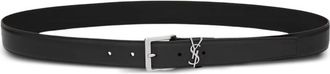 Saint Laurent Cassandre Leather Belt
