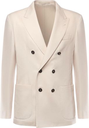 Eleventy Double-breasted Wool Jacket