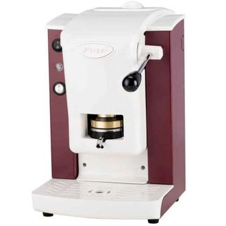Faber Macchina Da Caffe A Cialde Slot Basic Ottone Borgogna/bianco