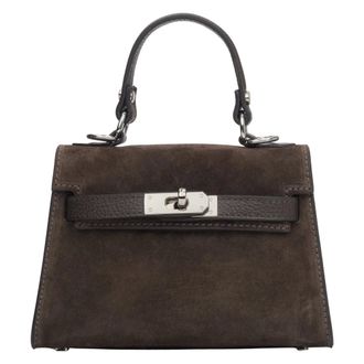 Estro & Luminara Dames, Tassen, Bruin, Maat: ONE Size Leer